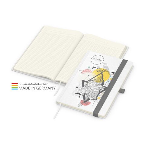 Match-Book Creme Bestseller weiß | A5 | 1-farbiger 4C-Quality Digital | weiß | Natura individuell