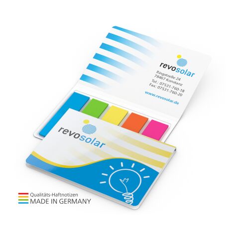 Memo-Card Film-/Papiermarker Bestseller Nicht verfügbar | 3-farbiger 4C-Quality | ohne Werbeanbringung | Filmmarker