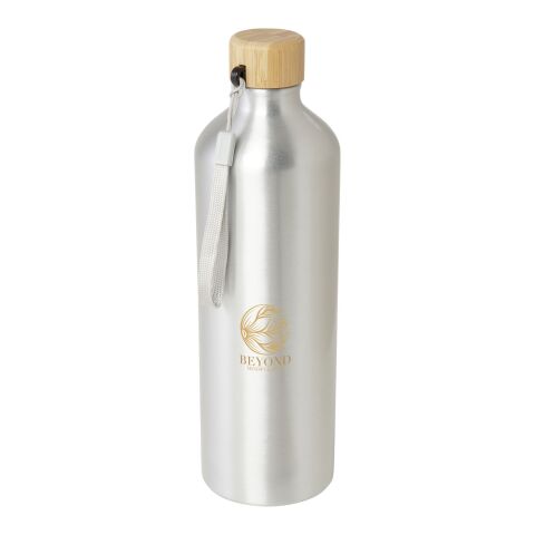 Malpeza 1L RCS-zertifizierte Wasserflasche aus recyceltem Aluminium Standard | Silber | ohne Werbeanbringung | Nicht verfügbar | Nicht verfügbar