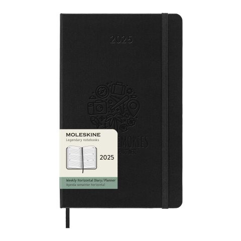 Moleskine Hardcover 12 Monate Wochenkalender L horizontal Standard | Schwarz | ohne Werbeanbringung | Nicht verfügbar | Nicht verfügbar