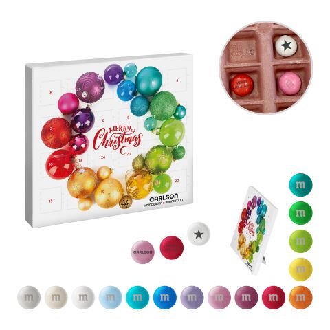 reinpapier® Mini-Adventskalender mit personalisierten M&amp;M&#039;S® Schokolinsen