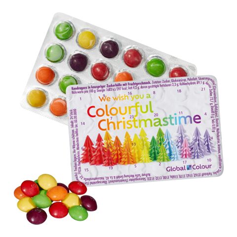 Kleinster (Advents-) Kalender der Welt mit SKITTLES® Original Fruity Candy Digitaldruck