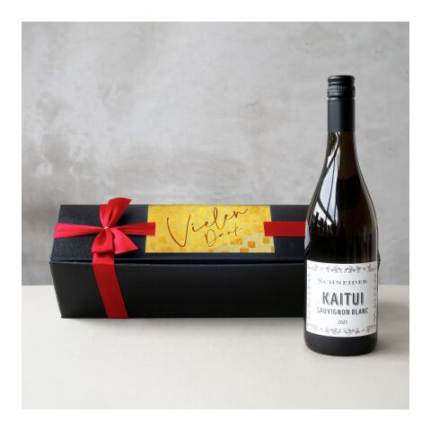 Kaitui Sauvignon Blanc in edler Geschenkbox 4c Digitaldruck | Rote Schleife