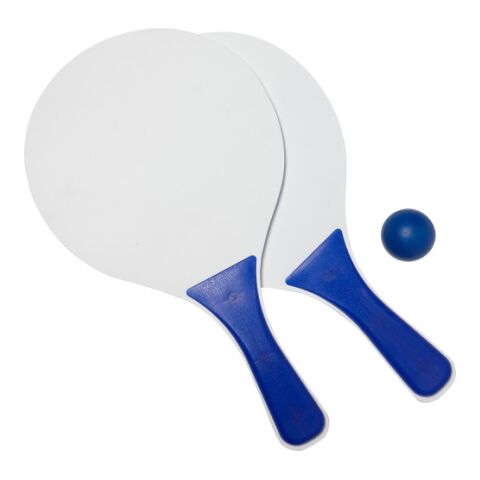 Beachball Tennisspiel &#039;Costa Brava&#039; aus Holz Blau | ohne Werbeanbringung | Nicht verfügbar | Nicht verfügbar