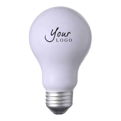 Anti-Stress Glühbirne &#039;Take it easy&#039; aus PU Schaum Weiß | ohne Werbeanbringung | Nicht verfügbar | Nicht verfügbar