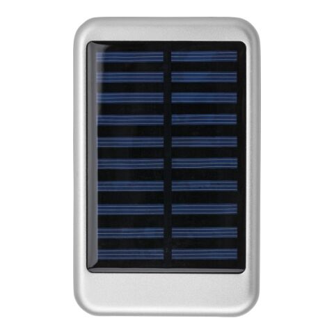 Aluminium Solar Powerbank &quot;Solis&quot; Silber | ohne Werbeanbringung | Nicht verfügbar | Nicht verfügbar