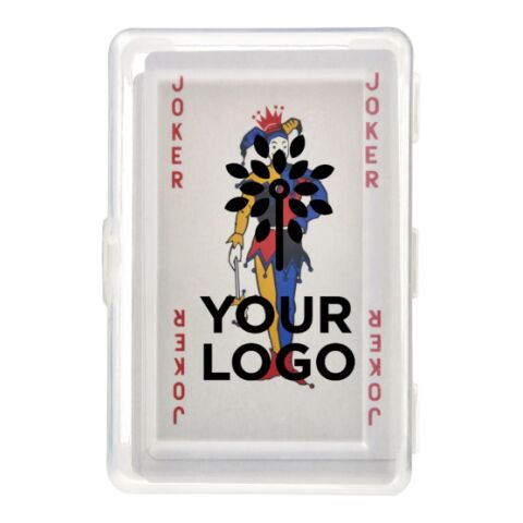 Kartenspiel &#039;Ace&#039; in transparenter PET Box Rot | ohne Werbeanbringung | Nicht verfügbar | Nicht verfügbar