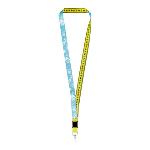 Isla 1-Meter-Lanyard mit Sublimation mit Sicherheitsverschluss gelb-weiss | ohne Werbeanbringung | Nicht verfügbar | Nicht verfügbar