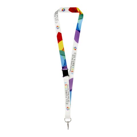 Lois Sublimation RPET-Lanyard mit Sicherheitsverschluss Standard | weiß | 10mm | ohne Werbeanbringung | Nicht verfügbar | Nicht verfügbar