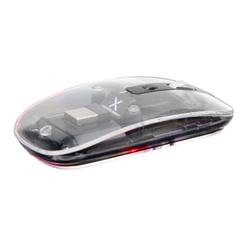 SCX.design O24 transparente wireless multimode 2.4 Ghz Bluetooth® Maus mit Leuchtlogo Neon Sortiment | ohne Werbeanbringung | Nicht verfügbar | Nicht verfügbar