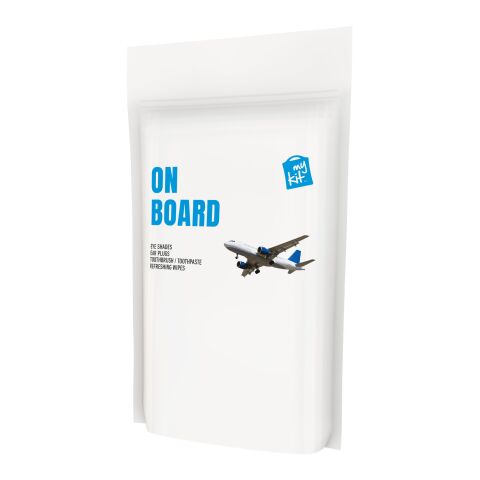 MyKit Flugzeug Reiseset in Papierhülle Standard | weiß | ohne Werbeanbringung | Nicht verfügbar | Nicht verfügbar