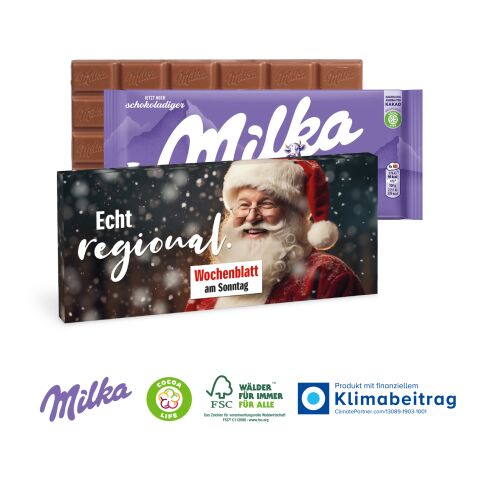 Schokolade von Milka, 100 g bunt | 4C Digital-/Offsetdruck