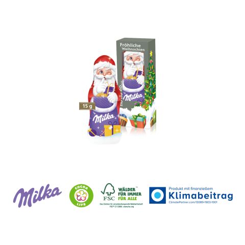 Milka Weihnachtsmann, 15 g bunt | 4C Digital-/Offsetdruck