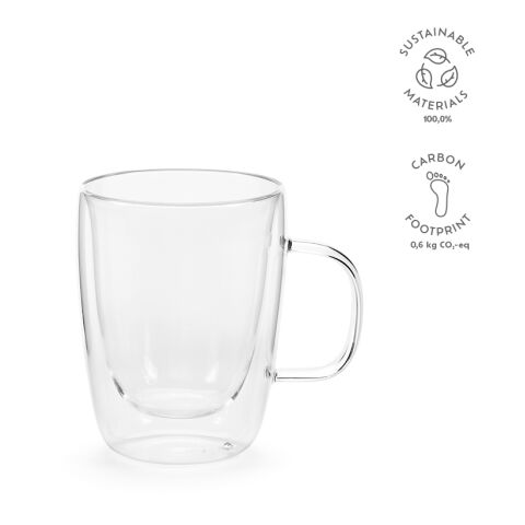 Elbe 350 Tasse Borosilikat Glas 300 ml  Transparent | 300 ml | ohne Werbeanbringung
