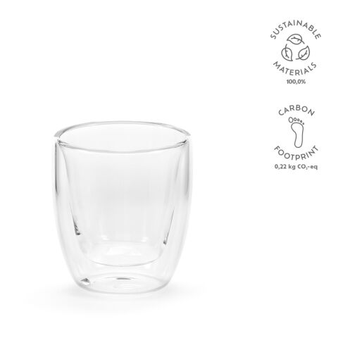 Meuse 75 Tasse Borosilikat Glas 70 ml  Transparent | 70 ml | ohne Werbeanbringung