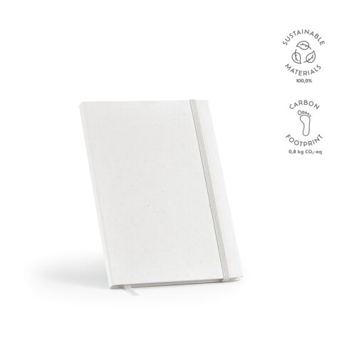 Hugo Notizbuch A5 recy. Papier 70gsm 160 Seiten Weiß | ohne Werbeanbringung | A5