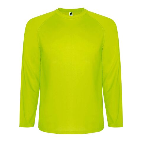 Montecarlo Langarm-Sport-Shirt für Kinder Standard | Fluor Yellow | 12 | ohne Werbeanbringung | Nicht verfügbar | Nicht verfügbar | Nicht verfügbar