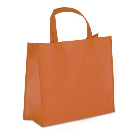 R-PET Tragetasche aus laminiertem Non Woven 40 x 16 x 35cm 105g/m² Orange | ohne Werbeanbringung | Nicht verfügbar | Nicht verfügbar | Nicht verfügbar