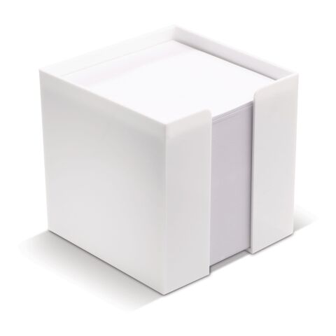 Zettelbox 10x10x10cm Weiss | ohne Werbeanbringung | Nicht verfügbar | Nicht verfügbar | Nicht verfügbar