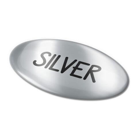 Doming Oval 40x20 mm Silber | ohne Werbeanbringung | Nicht verfügbar | Nicht verfügbar | Nicht verfügbar