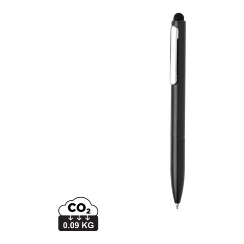 Kymi Stift mit Stylus aus RCS recyceltem Aluminum schwarz | ohne Werbeanbringung | Nicht verfügbar | Nicht verfügbar