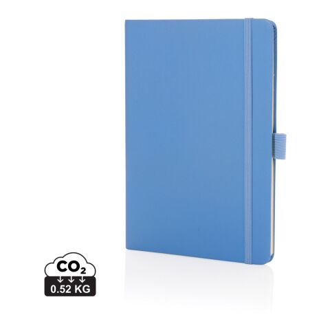 Sam A5 Notizbuch aus RCS zertifiziertem Lederfaserstoff himmelblau | ohne Werbeanbringung | Nicht verfügbar | Nicht verfügbar