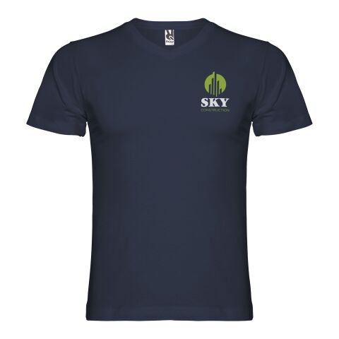Samoyedo T-Shirt mit V-Ausschnitt für Herren Standard | Navy Blue | 3XL | ohne Werbeanbringung | Nicht verfügbar | Nicht verfügbar | Nicht verfügbar