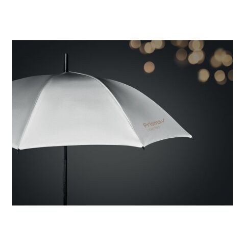 Reflektierender Regenschirm mattsilber | ohne Werbeanbringung | Nicht verfügbar | Nicht verfügbar