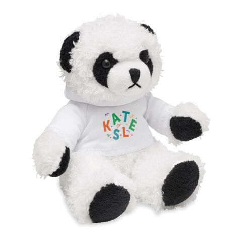 Plüsch-Panda mit Hoody weiß | ohne Werbeanbringung | Nicht verfügbar | Nicht verfügbar | Nicht verfügbar