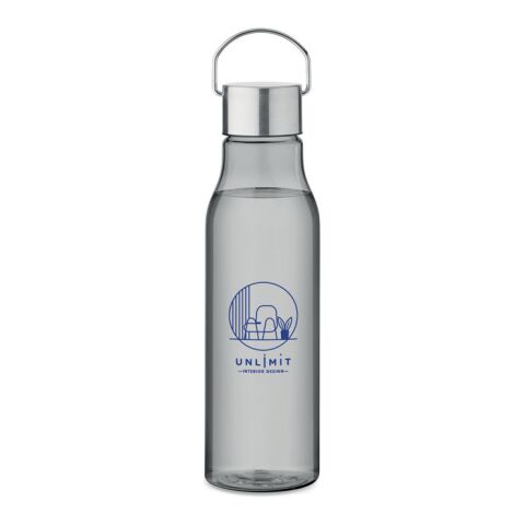 Trinkflasche RPET 600 ml transparent-grau | ohne Werbeanbringung | Nicht verfügbar | Nicht verfügbar
