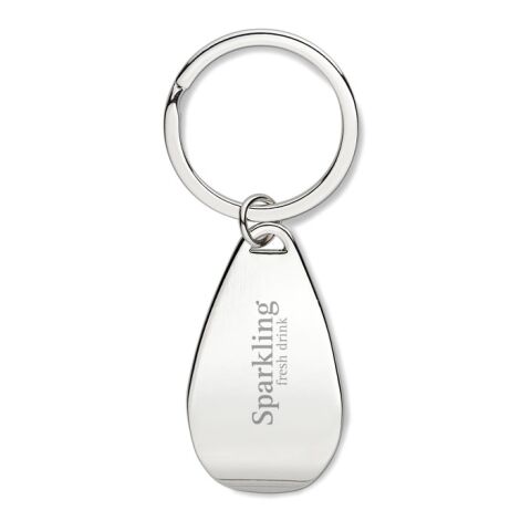 Schlüsselring mit Kapselheber aus Metall silber glänzend | ohne Werbeanbringung | Nicht verfügbar | Nicht verfügbar
