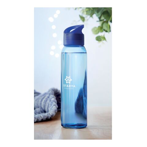 Trinkflasche Glas 470 ml königsblau | ohne Werbeanbringung | Nicht verfügbar | Nicht verfügbar | Nicht verfügbar
