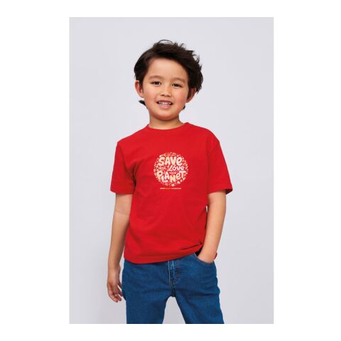 IMPERIAL KINDER T-SHIRT 190g tiefschwarz | XXL | 1-farbiger Siebdruck | Rückseite | 200 mm x 200 mm | Nicht verfügbar